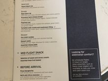 Drink menu.