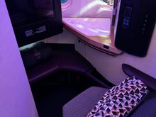 Seat 1K across the aisle was empty 