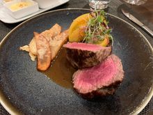 Steak. medium rare.