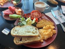 Breakfast varieties - basically the same every day with some small changes (e.g. the fruit options changed). 