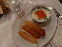 Trout Roe and Creme Friache