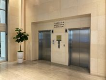 Direct link to hotel's indoor parking garage via elevators