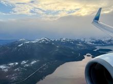 Flying over the Annette Island Reserve