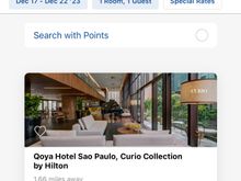 Hilton mobile app rate for same days 