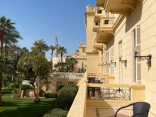 Huge terrace with garden view