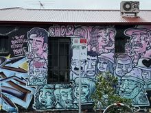 Street art on Fitzroy Street