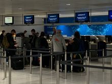 A3 check-in desks