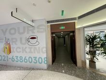 This “hidden” passageway on level 2 takes you to Centric’s elevator lobby