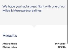 Miles and More Calculator Expert Copa R Business class calculator