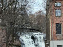 waterfall near campus