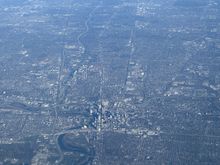 Downtown Columbus and tOSU. I think I see an M flag down there. ;) 