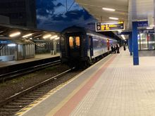 Not my carriages. These had arrived from Hummené and were waiting for the ones starting in Kosice to be coupled.