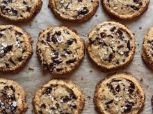 Chocolate chunk shortbread cookies with flakey sea salt. So good!