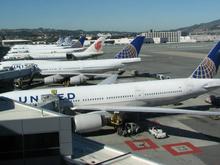 United and Air China Planes Parked at SFO International Terminal G Gates