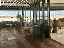 The old upstairs waiting area turned into a lovely lounge