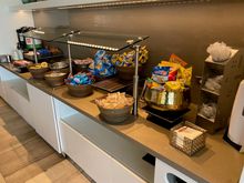 Snack offerings for ORD E/F Lounge