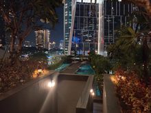 Pool at night