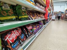 And the real reason I come into Tesco supermarkets: Twiglets! I borrowed my host's Clubcard and got a good reduction on a multipack (I don't possess a Clubcard)
