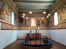 Interior of the church at Jelling 