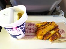 Onboard breakfast but on board catering 