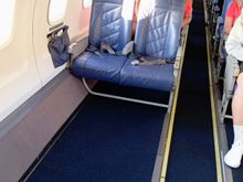 My front row seat had a HUGE amount of legroom 