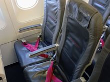 Eurowings standard Economy class seating towards the rear of the aircraft 