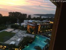 One hour Platinum cocktails on the roof across from the pool