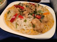 Coconut chicken curry (this is one of the two standard meals offered, but note for those intolerant, that this is indeed lactose-free)