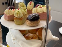 Étagière for afternoon tea, selection rotates daily
