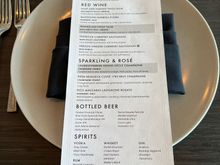 Drinks menu (they made me an awesome non-alcoholic version of the lemonade)
