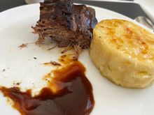 As can see the beef was overcooked and dry. The Potatoes were excellent