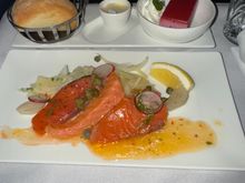 The salmon was ok, had a bit of flavour, but the 'salad' didn't really add much, so just seemed a lot of salmon.
