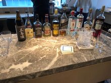 Liquor selection in executive lounge