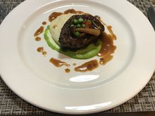 Filet Mignon, tasted pretty good for a lounge.