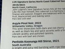 Pacific NW wine on the menu!