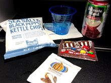 Mid-flight snacks