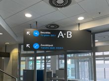 After security - up to departure gates