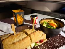 Mid flight snack (burrata sub)
