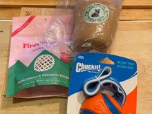 Kazak received two packages from his Secret Santa Paws yesterday.  He’s going to be very excited to get these on Christmas Eve. 