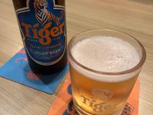 Comically small beer glass