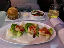 I choose the prawn Caesar salad to start 