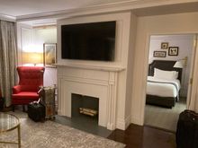 Looking from living room to bed room 