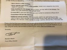 Bellagio Perks as of 11/23/17