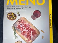 Buy on board menu and duty free sales 