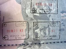 London departure (from St. Pancras to Paris) bottom right.