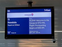 Hawaiian 787 inaugural flight (SFO-HNL) as part of my dad and I flying round the world.