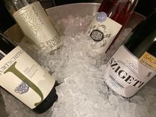 And cold encounters of the fizzy and non fizzy grape kind 