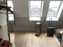 Entry into the room greets you with lots of natural light