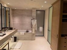 bathroom area, water pressure could be better