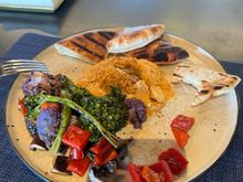 Hummus. Abit more sour than I like, but veggies were really food